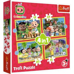 Puzzle Trefl Cocomelon 4w1 el. (34647) Trefl