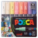 Marker specjalistyczny Posca PC-1M 16 sztuk 5906340928415, mix 3-19mm okrągła końcówka (194521) Posca