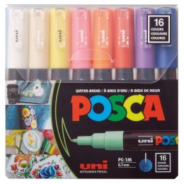 Marker specjalistyczny Posca PC-1M 16 sztuk 5906340928415, mix 3-19mm okrągła końcówka (194521) Posca