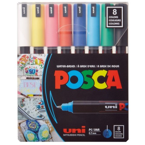 Marker specjalistyczny Posca PC-1MR/8 5906340928309, (różne) 0,07mm igłowa końcówka (194465) Posca