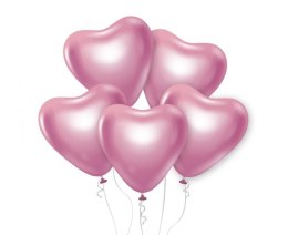 Balon gumowy Godan Beauty&Charm platynowe j. różowe serca 6szt. fioletowy 300mm 12cal (CB-S6LJ) Godan