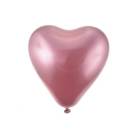 Balon gumowy Godan Beauty&Charm platynowe j. różowe serca 6szt. fioletowy 300mm 12cal (CB-S6LJ) Godan