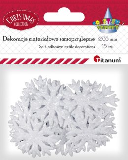 Ozdoba materiałowa Titanum Craft-Fun Series Śnieżynki (MTCR-BY387) Titanum