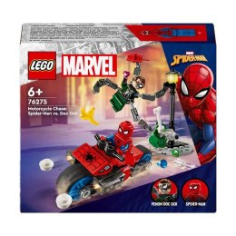 Klocki konstrukcyjne Lego Super Heroes Pościg na motocyklu: Spider-Man vs. Doc Ock (76275) Lego