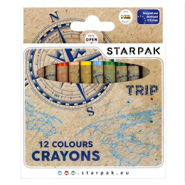 Kredki świecowe Starpak Trip 12 kol. (490951) Starpak