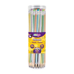 Ołówek Strigo HB metaliczny z gumką 5902315575653 (SSC280) Strigo