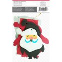Ozdoba świąteczna Craft-Fun Series Mikołaj i pingwin do samodzielnego złożenia Titanum (20615) Titanum