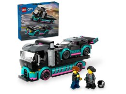 Klocki konstrukcyjne Lego City Samochód wyścigowy i laweta (60406) Lego