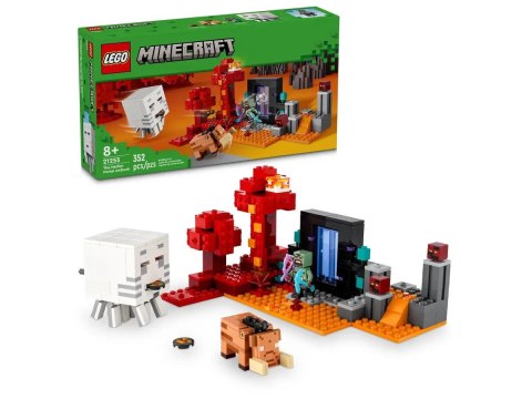 Klocki konstrukcyjne Lego Minecraft Zasadzka w portalu do Netheru (21255) Lego