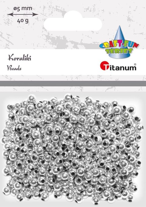 Koraliki kreatywne Titanum Craft-Fun Series srebrne (XBL02) Titanum