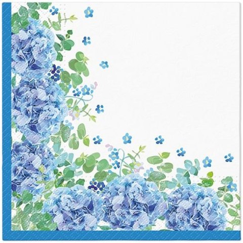 Serwetki Paw Lunch Blue Meadow mix nadruk bibuła [mm:] 330x330 (SDL142900) Paw