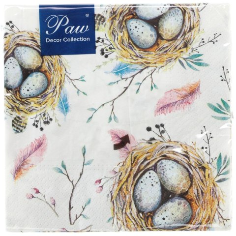 Serwetki Paw easter nest mix 100% celuloza [mm:] 330x330 (SDL099100) Paw