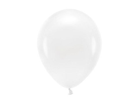 Balon gumowy Partydeco Pastel Eco Balloons biały 260mm (ECO26P-008) Partydeco