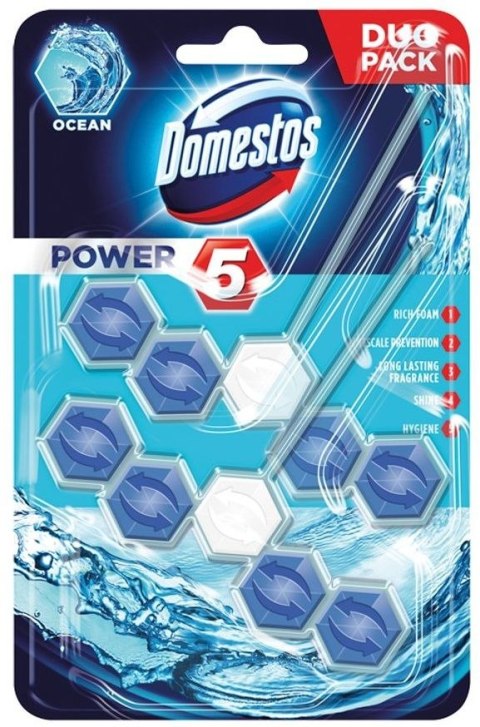 Kostka do wc Domestos Power 5 Ocean 2x55g Domestos