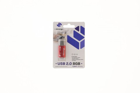 Pendrive Storange Red 8GB (STORANPEN8GBRED2.0) Storange