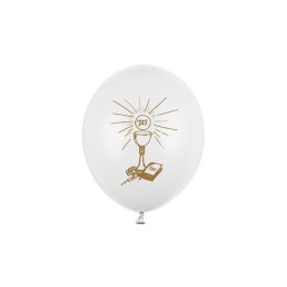 Balon gumowy Partydeco 50 szt biały perłowy (SB12P-109Z-008) Partydeco