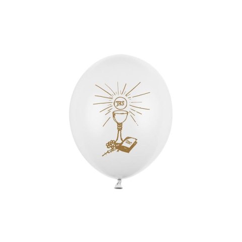 Balon gumowy Partydeco 50 szt biały perłowy (SB12P-109Z-008) Partydeco