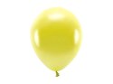 Balon gumowy Partydeco Metalizowane Eco Balloons żółty 260mm (ECO26M-084) Partydeco