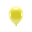 Balon gumowy Partydeco Metalizowane Eco Balloons żółty 260mm (ECO26M-084) Partydeco