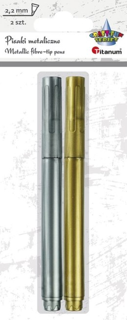 Cienkopis Titanum Craft-Fun Series pisak, złoty i srebrny 2,2mm 2kol. (MT) Titanum