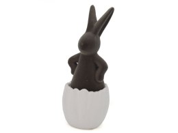 Ozdoba wielkanocna królik z jajkiem ceramiczny 19cm One Dollar (358850) One Dollar