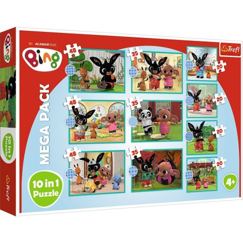 Puzzle Trefl Acamar Films Bing Co robi Bing? 10w1 el. (90393) Trefl