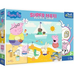 Puzzle Trefl Peppa Pig Super maxi Radosny dzień Peppy 24 el. (41010) Trefl