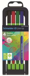 Cienkopis Schneider Line-Up, mix 0,4mm 4kol. (SR191094) Schneider