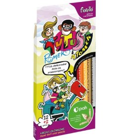 Kredki ołówkowe Fiorello Super Soft 12 kolorów + 2 gratis (170-1374) Fiorello