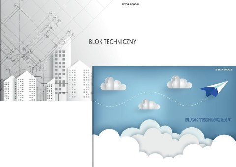 Blok rysunkowy Top 2000 Basic A4 biały 140g 10k (400184493) Top 2000