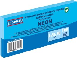 Notes samoprzylepny Donau Neon niebieski 300k [mm:] 51x38 (7585011-10) Donau