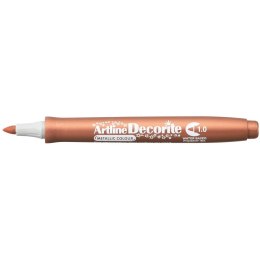 Marker permanentny Artline metaliczny decorite, brązowy 1,0mm pędzelek końcówka (AR-033 6 8) Artline