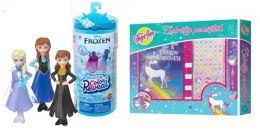 Pakiet PROMOCJA Lalka Mini Frozen Color Reveal+Pamiętnik Jednorożec Stn2616	 Mattel (498552+402875) Mattel