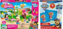 Pakiet PROMOCJA Mbl Klocki Barbie Salon + Psi Patrol gra Memo Mattel (477738+620742) Mattel