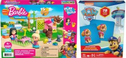 Pakiet PROMOCJA Mattel Mbl Klocki Barbie Salon + Psi Patrol gra Memo (477738+620742) Mattel