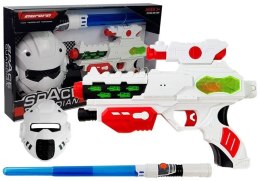 Pistolet Lean Kosmiczny Pistolet Laserowy z Maską Miecz Świecący (5086) Lean