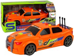 Samochód Sportowe Wyścigowe 1:16 Pomarańczowy Dźwięk Lean (13598) Lean
