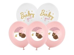 Balon gumowy Partydeco Baby girl mix 300mm (SB14P-337-000-6) Partydeco