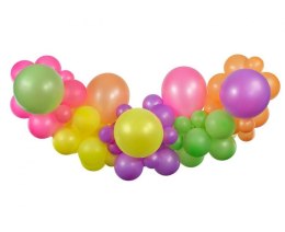 Balon gumowy Godan Girlanda balonowa DIY Fluorescencyjna, 65 szt. mix (032109) Godan