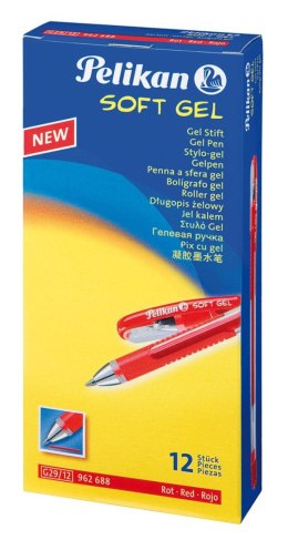 Długopis żelowy Pelikan Soft Gel czerwony (962688) Pelikan