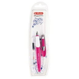 Pióro wieczne Herlitz My Pen różowo białe M (50046805) Herlitz