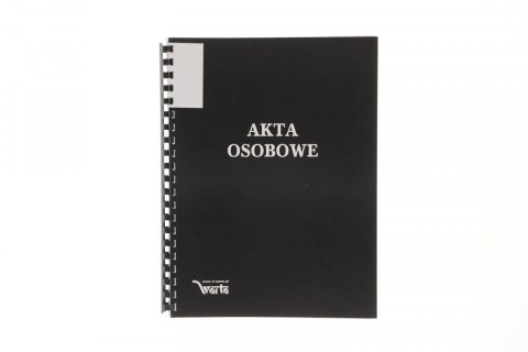 Teczka do akt osobowych Warta ABCDE A4 czarny papier (339-095) Warta