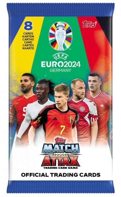 Karty Topps Euro 2024 Topps Cards saszetki z kartami mix (67868) 8 sztuk Topps