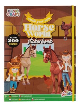 Kolorowanka Grafix Magical Horse Sticker World Book + 200 stickers (100075) Grafix