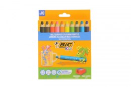 Kredki ołówkowe Bic MULTISURFACE 10szt + temperówka 3086123728370 10 kol. (515276) Bic