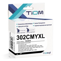 Tusz (cartridge) alternatywny Tiom Hp Dj1110/2130 302xl F6u67ae czarny (Ti-H302CMYXL) Tiom