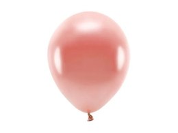 Balon gumowy Partydeco metalizowane, różowe złoto różowy 260mm (ECO26M-019R-10) Partydeco