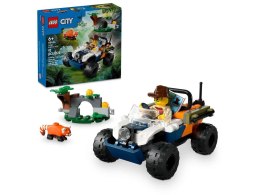 Klocki konstrukcyjne Lego City Quad badacza dżungli z pandą czerwoną (60424) Lego