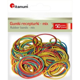 Gumki recepturki Titanum 50g śr. (mix)mm Titanum