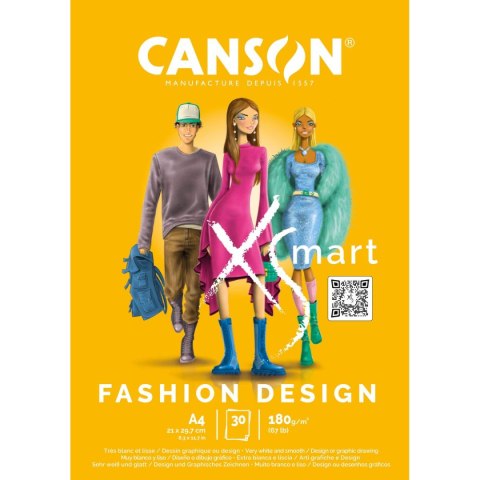 Blok artystyczny Canson XSmart Graphic design A4 180g 30k (32250P000) Canson